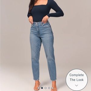 Abercrombie curve love high rise mom jeans 30 short